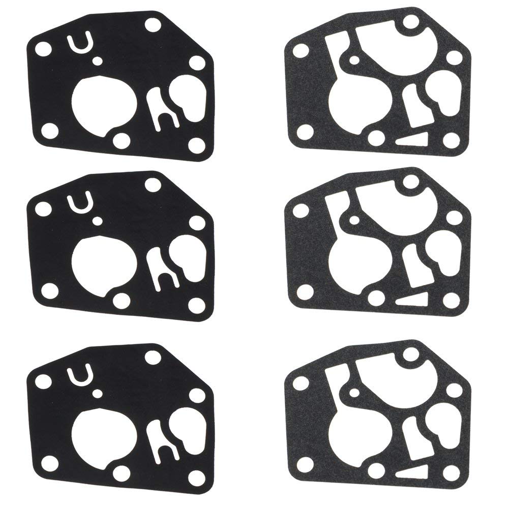 6-Pack Carburetor Repair Gasket Diaphragm Kit for Briggs & Stratton 495770 795083 95900 96900 98900 9C900 10A900 - Compatible with Lawn Mowers, Generators & Small Engines - Durable Replacement Parts for Smooth Engine Performance