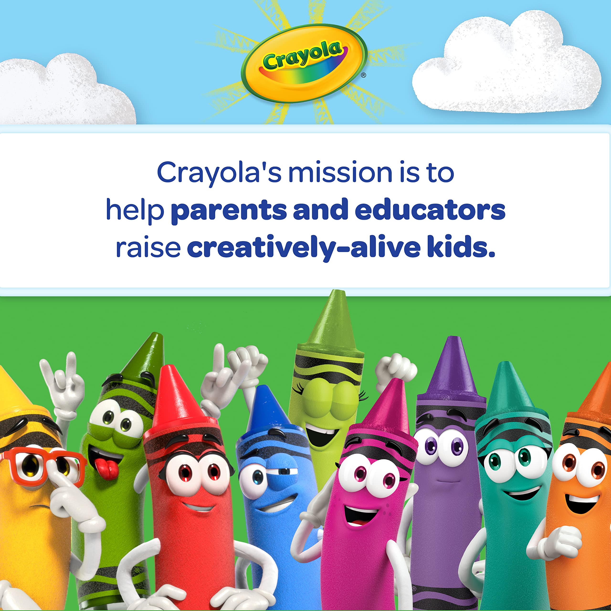Crayola 10-Count Washable Ultra-Clean Broad Line Markers - Vibrant Colors for Kids Art Projects, School Supplies & Classroom Activities