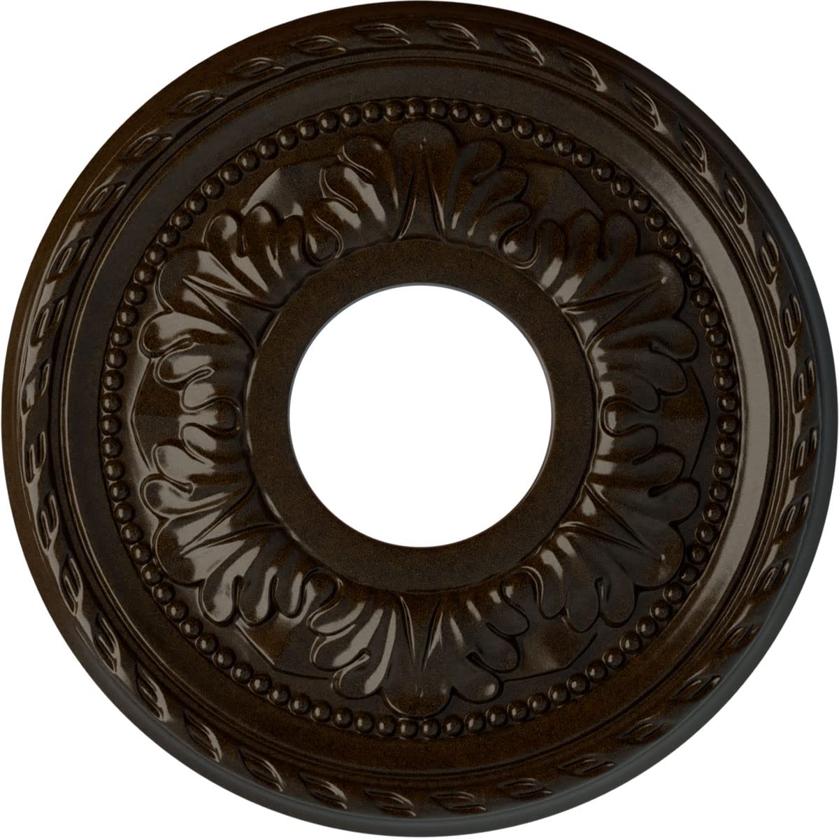Ekena Millwork CM11PMBZS Palmetto Ceiling Medallion - 11 3/8