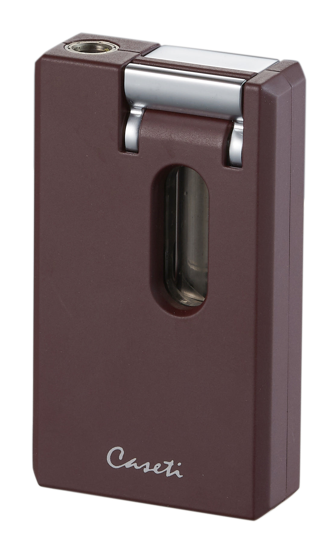 Premium Caseti Urban Flame Lighter & Wedge Cutter Set - Burgundy | Windproof Butane Lighter with Cigar Punch & Cutter | Perfect for Cigar Enthusiasts, Outdoor Adventures & Gifts