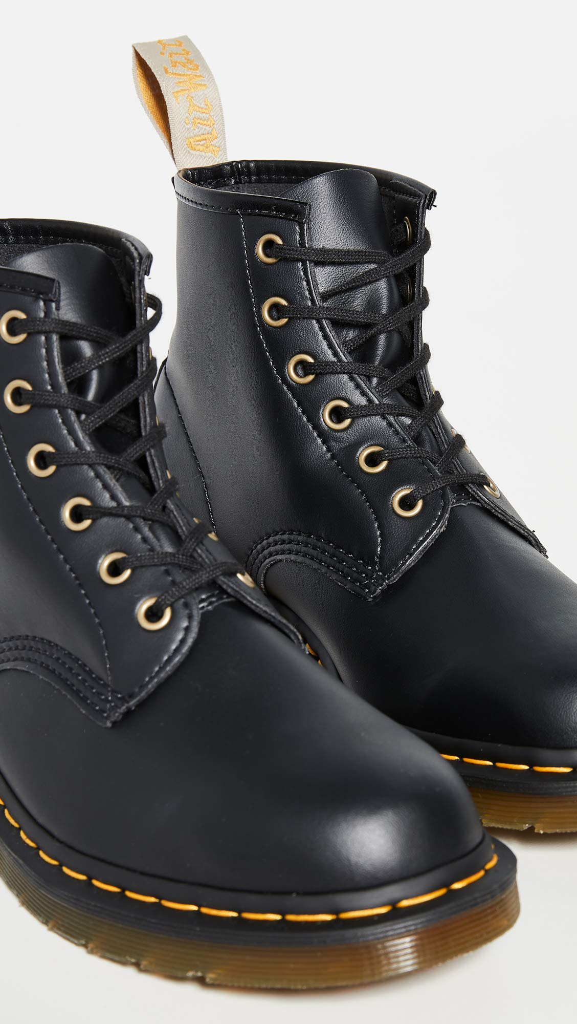 Dr. Martens Vegan 101 Classic Boots for Men | Vegan Leather Ankle Boots | Comfortable & Durable Work Boots for Everyday Wear, Outdoor Activities & Casual Style
