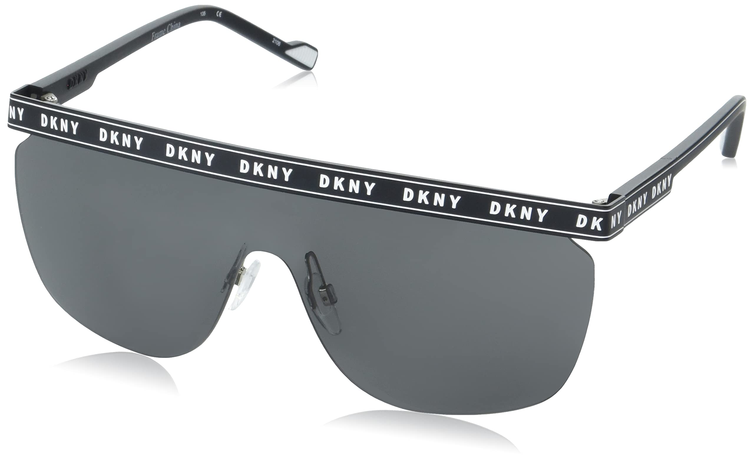 DKNY Women's Dk538s Square Sunglasses - UV Protection Fashion Sunglasses for Women, Stylish Square Frame Shades for Driving, Beach & Outdoor Activities