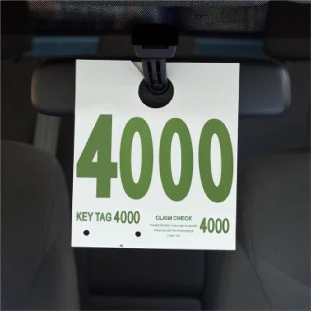 Slip-N-Grip Service Dispatch Numbers 4000-4999 | 7.5In x 6.5In | 1000/Box | Ideal for Warehouse, Inventory & Logistics Labeling