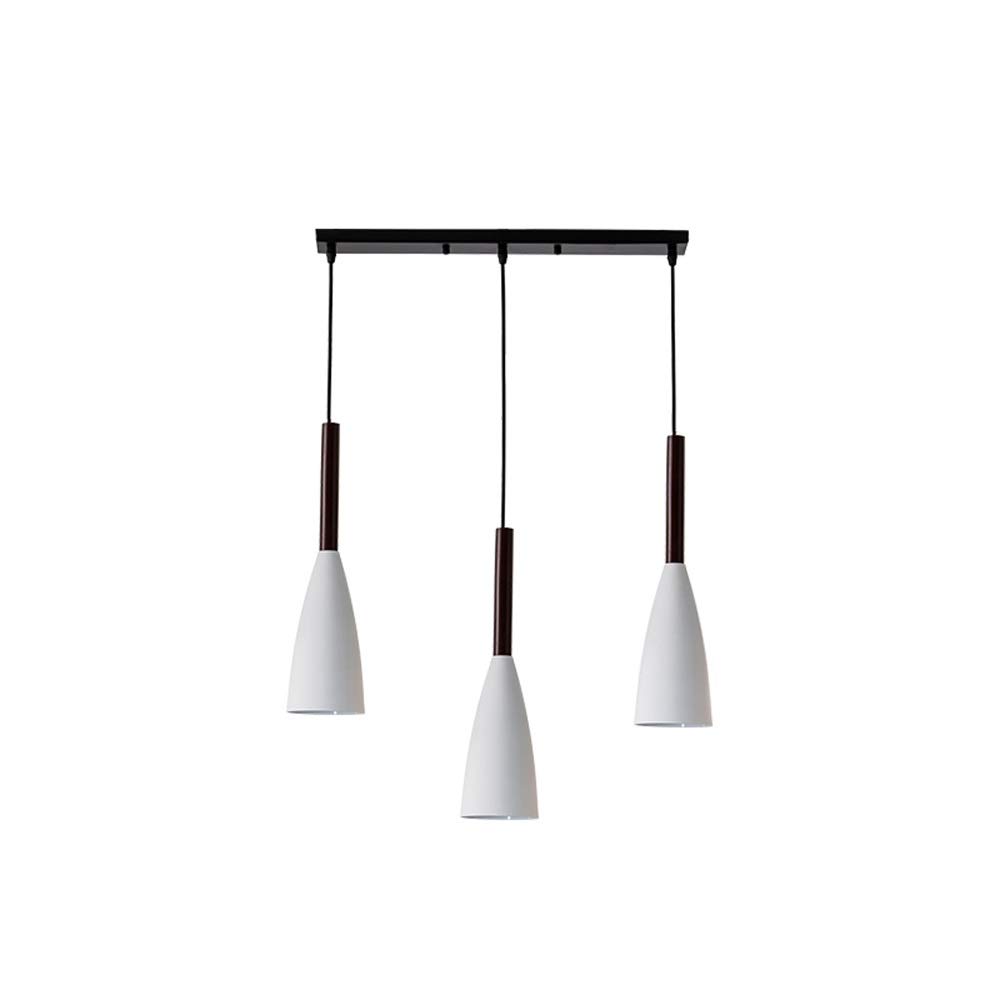 Modern LED Chandelier 3-Light Hanging Ceiling Fixture - Medieval Style Aluminum & Sandblasted Finish for Bedroom, Restaurant, Bar Decor (White, 3-Pack) - Perfect for Dining Rooms, Hotels, and Vintage Themed Spaces