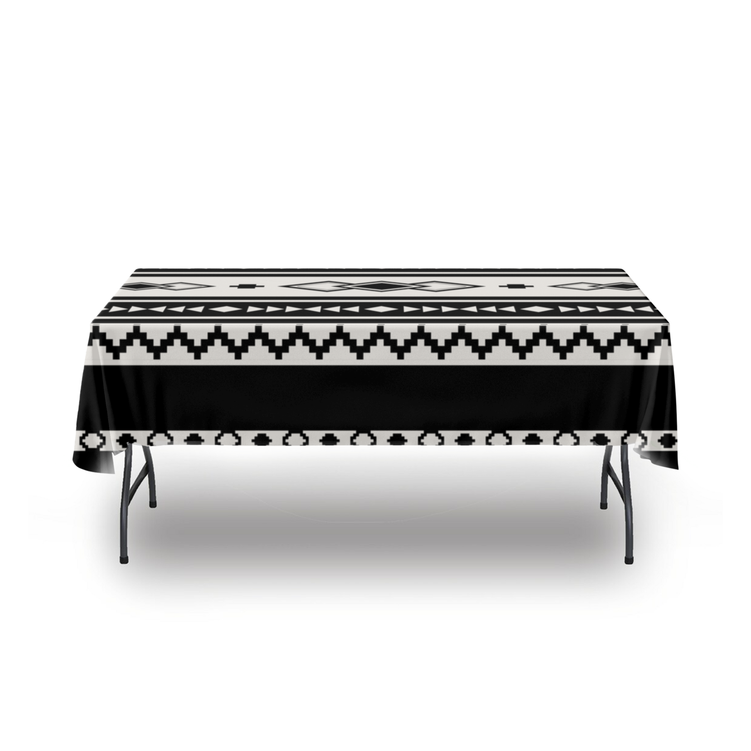 Southwestern Boho Tablecloth - Stylish Polyester Table Cover for Dining, Kitchen, and Outdoor Picnics