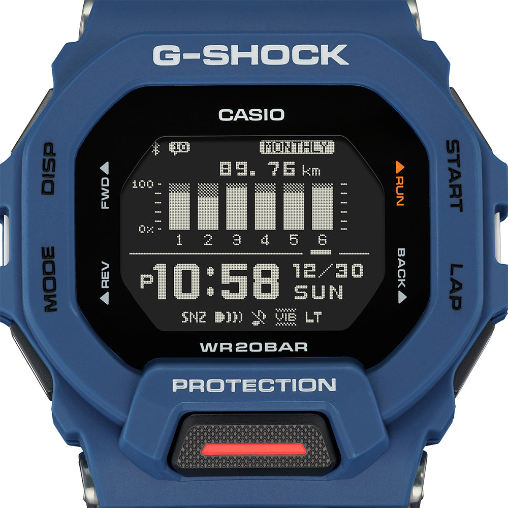 Casio G-Shock GBD200-1 2D G-Squad Digital Sports Watch with Step Tracker & Heart Rate Monitor - Perfect for Running, Hiking & Outdoor Adventures