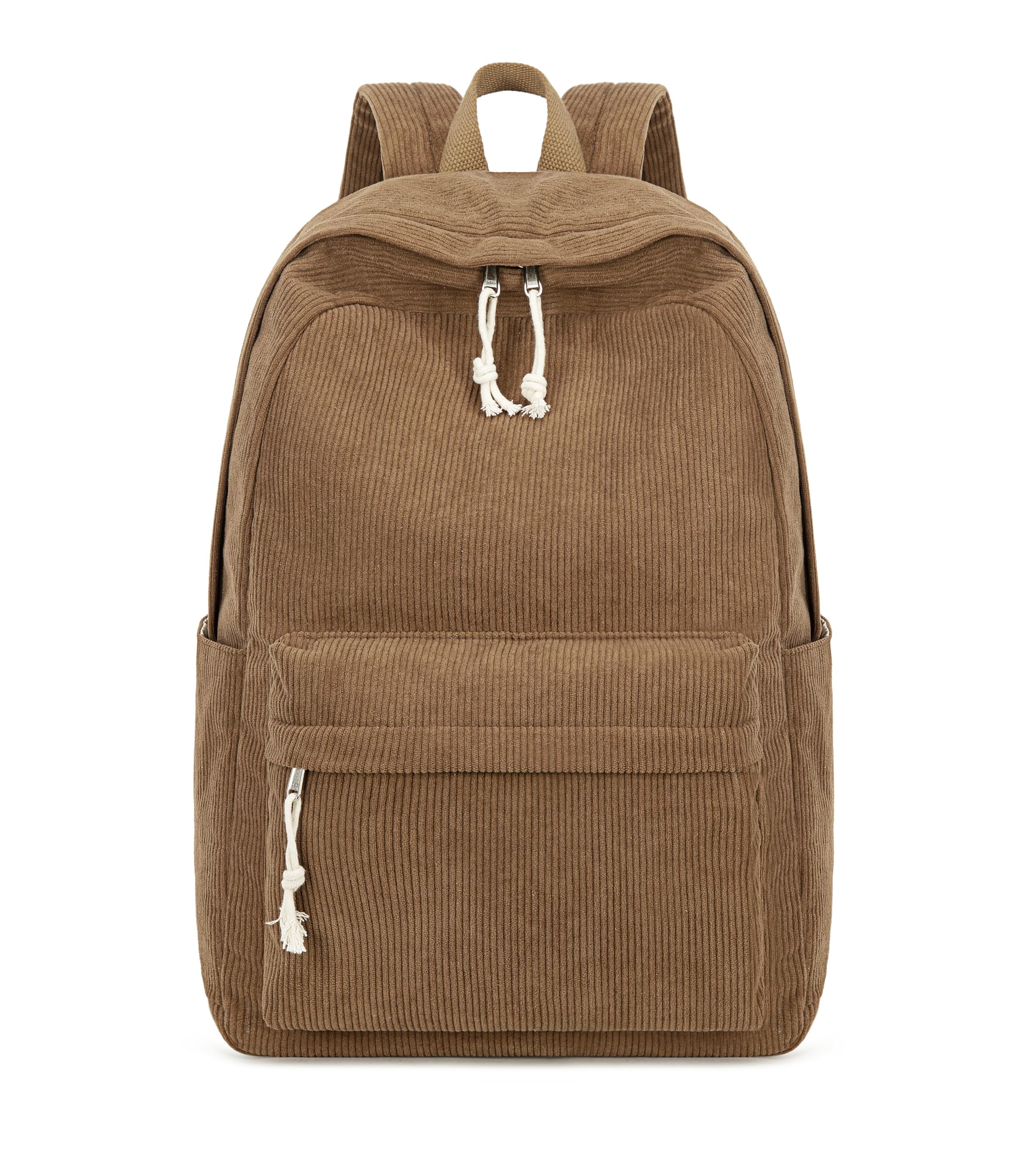 **Lightweight 17 Inch School Backpack for Teens & College Students - Durable Laptop Bookbag for Women & Girls, Travel & Casual Daypack (Corduroy-Coffee) - Perfect for School, Work & Travel**