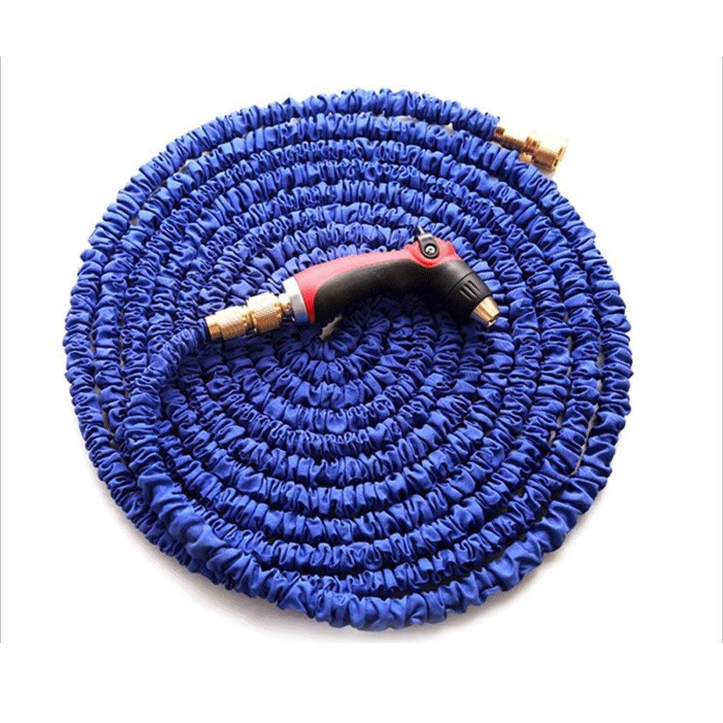 Pure Copper Expandable Garden Hose - Leakproof Spray Gun & Brass Fittings for Outdoor Watering (30m)
