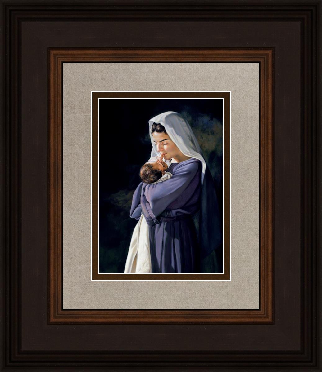 Mary's Heart By Liz Lemon Swindle - Inspirational Christian Art Print for Home & Church Decor - Perfect for Gifts, Wall Art, and Spiritual Encouragement