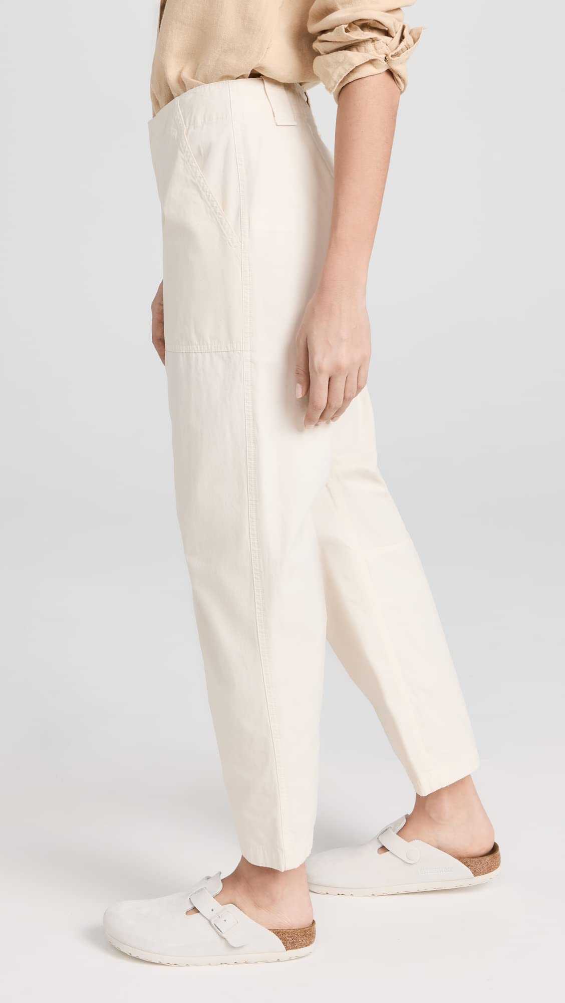 rag & bone Women's Leyton High-Rise Straight Leg Workwear Pants - Office, Business Casual & Travel Styling