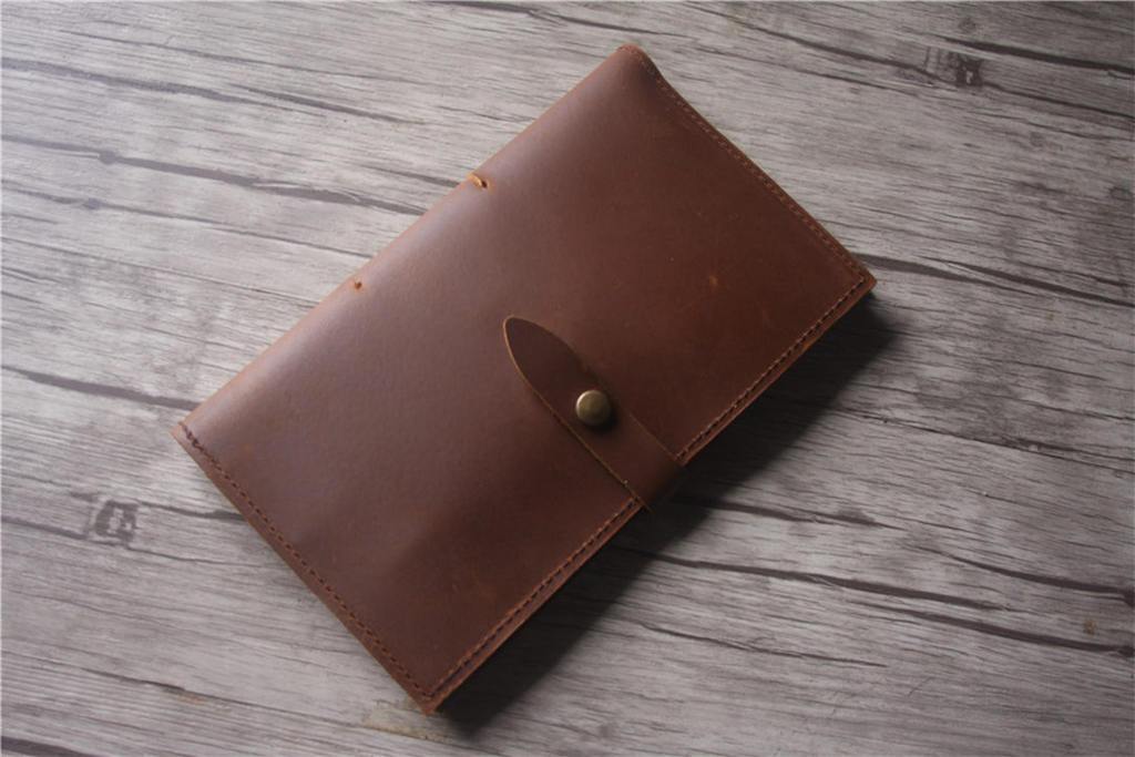 Rustic Leather Travelers Notebook Cover - Handmade Genuine Leather Journal Cover for Bullet Journaling, Travel Diary & Note Taking - Perfect for Writers, Students & Travel Enthusiasts