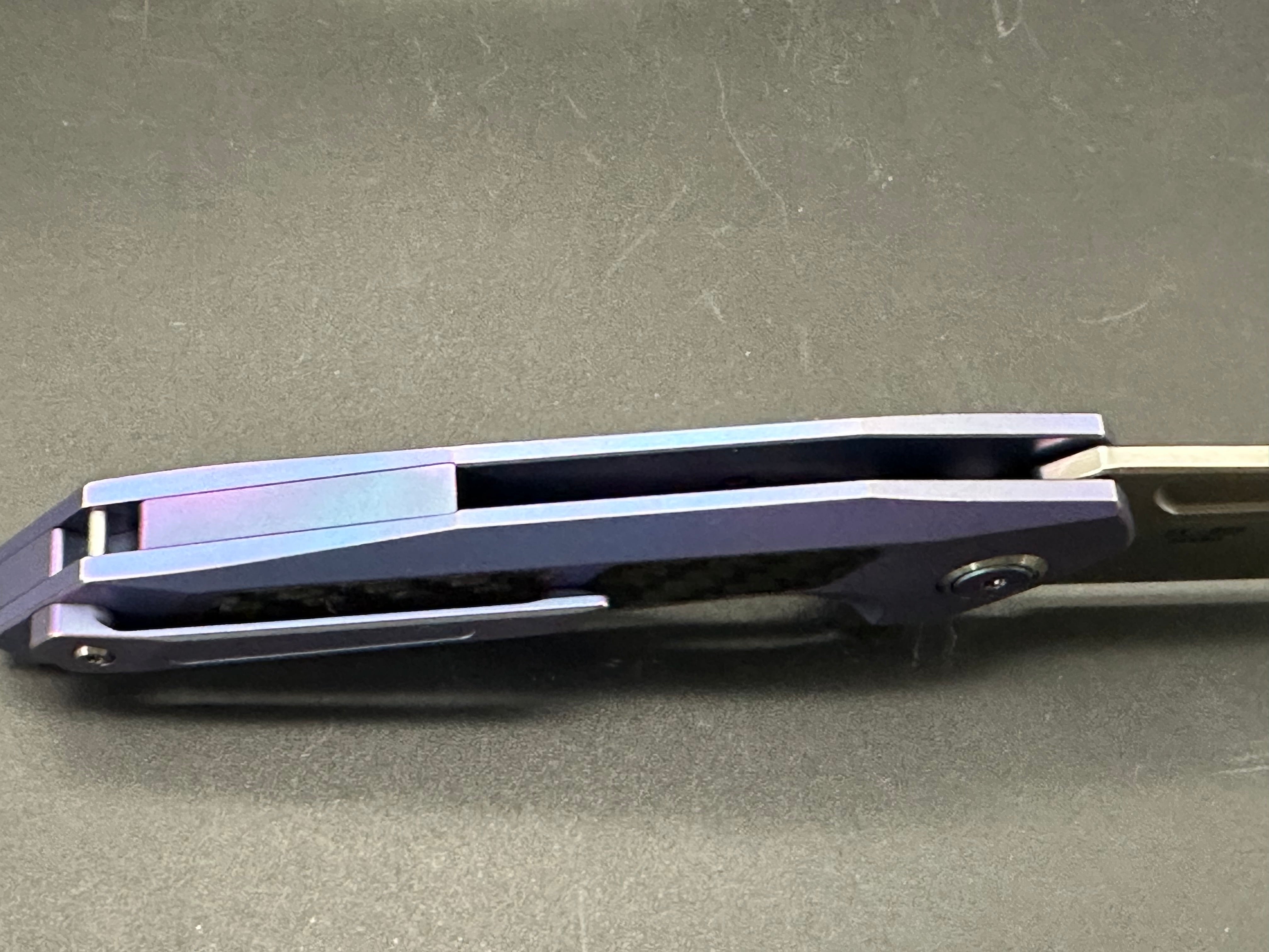 Sitivien ST997 Blue Titanium Knife - Premium EDC Folding Pocket Knife for Outdoor, Camping, Hiking & Everyday Carry