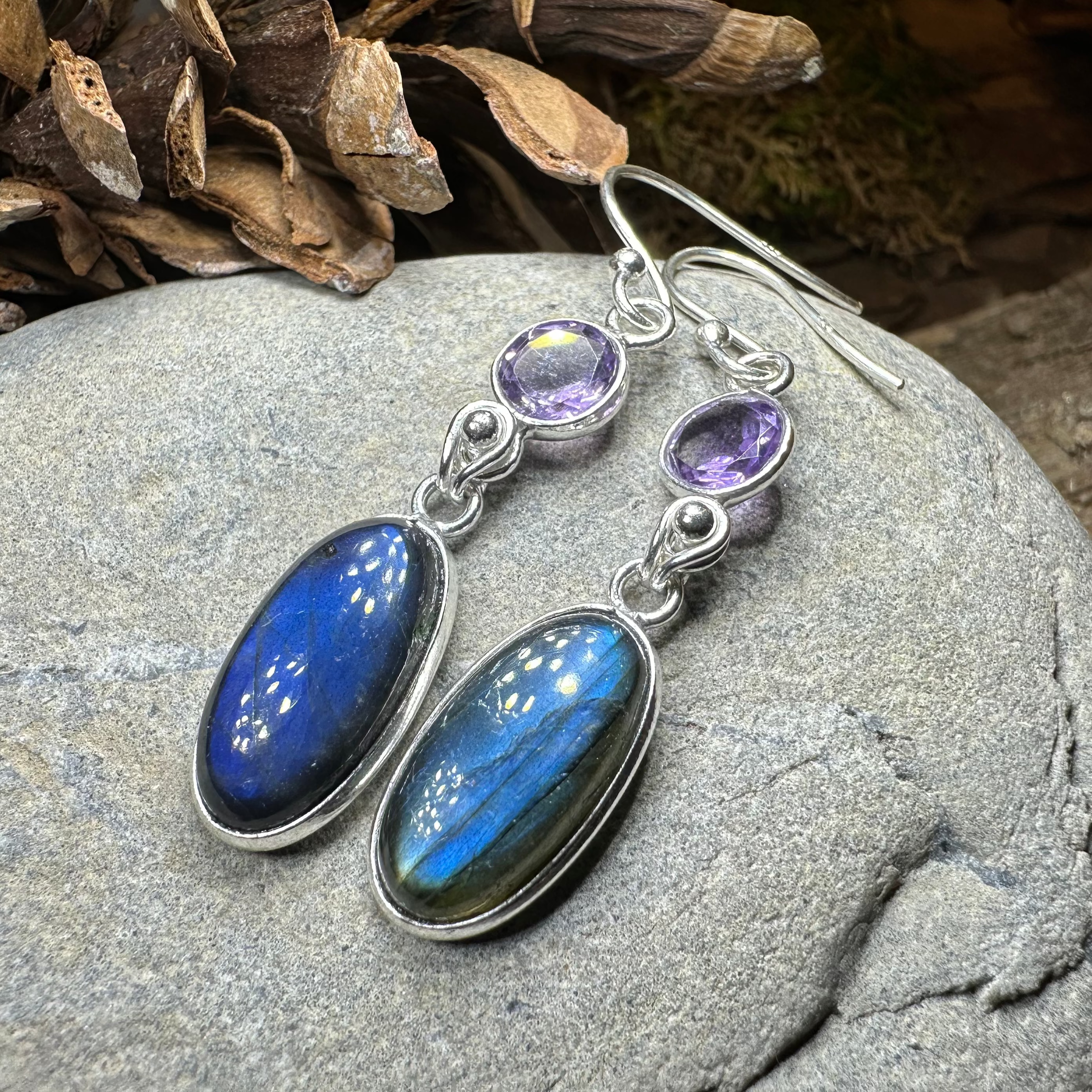 Celtic Waters Earrings - Handmade Sterling Silver Celtic Knot Dangle Earrings for Women | Perfect for Weddings, Parties & Everyday Wear