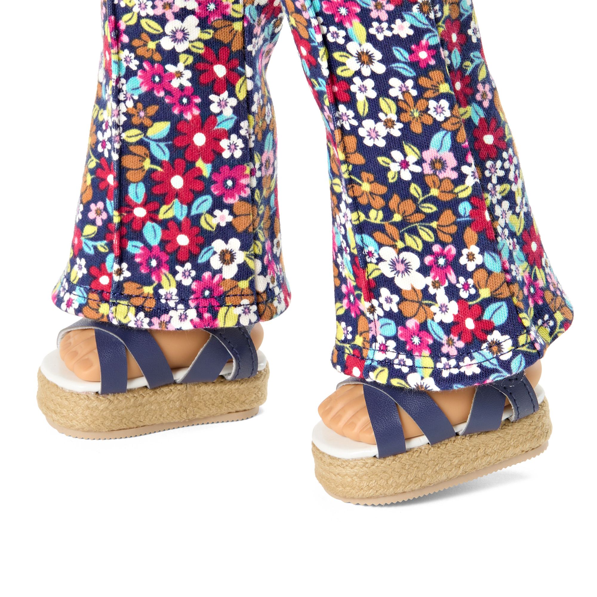 Julie’s™ Floral Jumpsuit for 18 Inch Dolls - Historical Character Outfit - Perfect for American Girl Dolls, DIY Costume & Collectible Display
