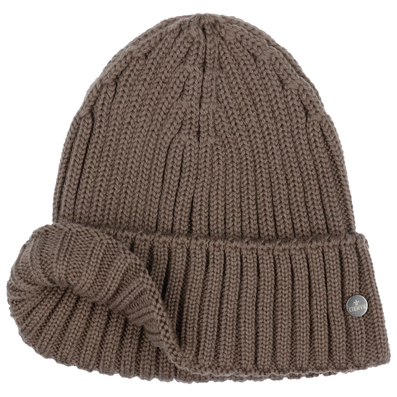 Lierys Merino Wool Rib Knit Beanie - Soft Winter Hat for Men & Women - Perfect for Skiing, Hiking & Cold Weather Activities