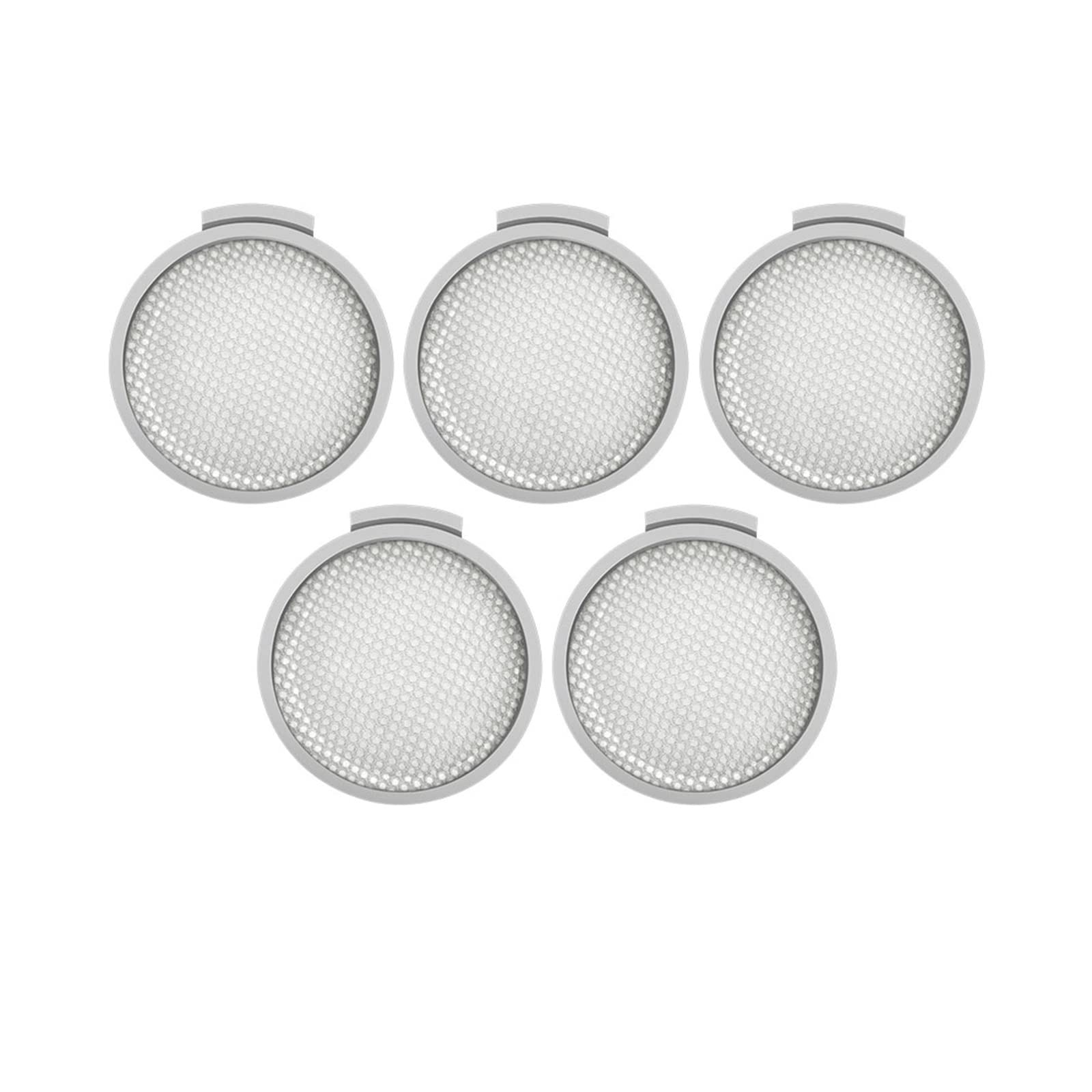 5-Pack RENXR Vacuum Cleaner Replacement Filters - Compatible with Xiaomi Mijia Mi Handheld Vacuum SCWXCQ1RR & Roborock H6 Cordless Vacuum - HEPA Filter Accessories for Pet Hair, Dust & Allergen Removal - Perfect for Home Cleaning & Floor Care Maintenance