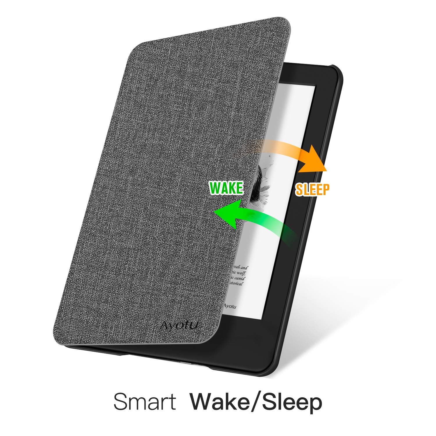 Ayotu Protective Case for Kindle 10th Generation (2019 Release) - Shockproof Cover with Auto Wake/Sleep Function, Compatible with Amazon Kindle 10th Gen 2019 (Not for Kindle Paperwhite/Oasis/2022 Models) - Grey - Perfect for Reading, Travel & Daily Use