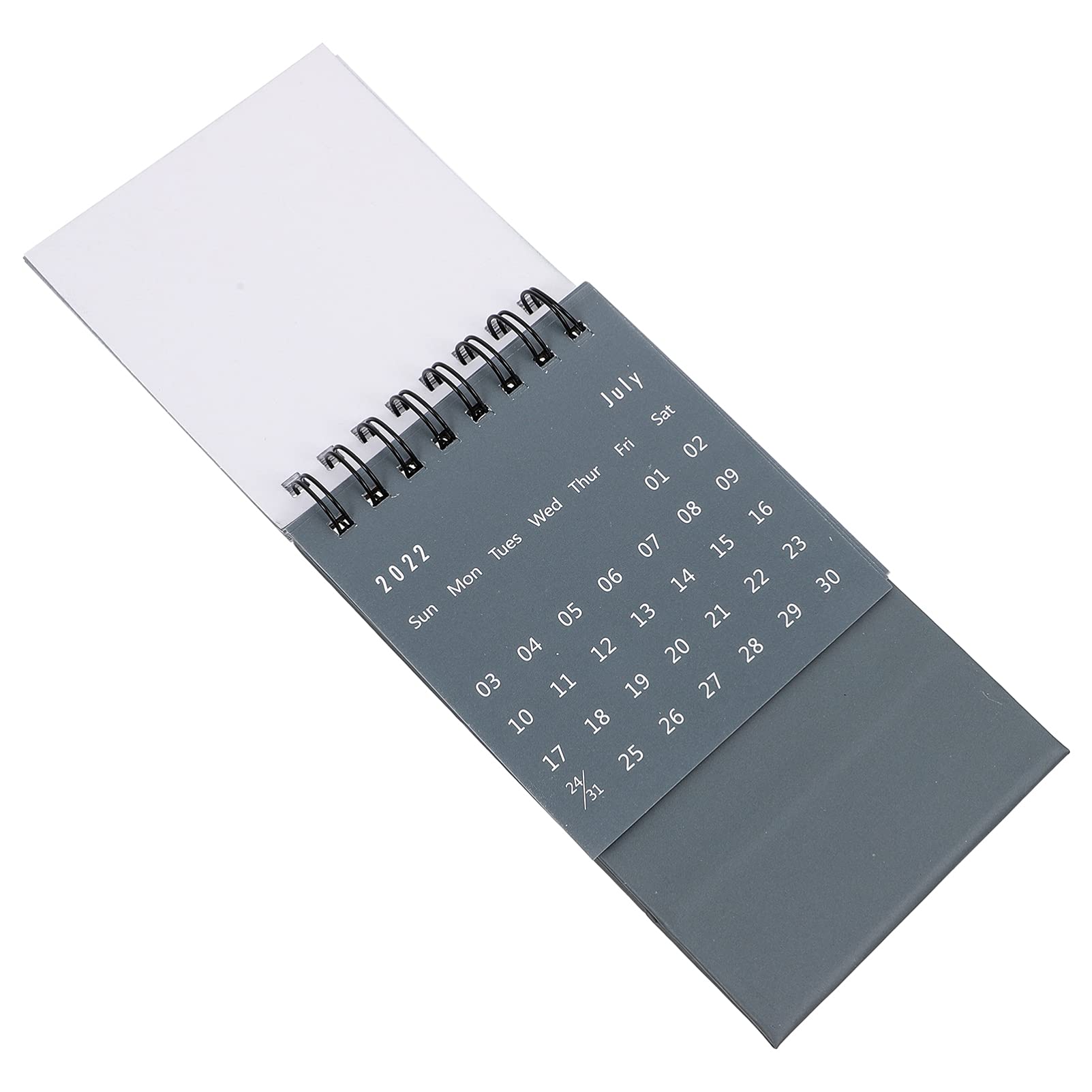 NUOBESTY 2022 Grey Desktop Easel Calendar - Stand Up Flip Organizer with Monthly & Daily Pages, Office Desk Planner for Scheduling & Time Management - Perfect for Home, Office, and School Use