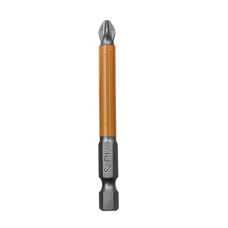 Premium S2 Steel Magnetic Cross Screwdriver Bit - 6.3mm Hex Shank for Electric Hand Drills - Non-Slip Grip for Secure Fastening - Perfect for DIY Projects, Furniture Assembly & Electronics Repair