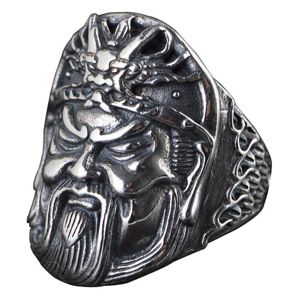 925 Sterling Silver Dragon Scale Ring for Men & Women - Adjustable Open Band, Fashionable Guan Yu Inspired Jewelry Gift for Boyfriend, Husband, Unisex Cool Ring | Perfect for Daily Wear, Parties, and Special Occasions