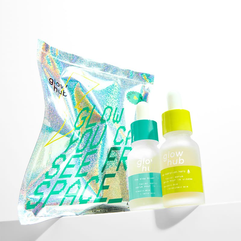 Glow Hub Hydration Hero & Glow Giver Skincare Duo Bag - Hydrating Facial Mask Set for Glowing Skin - Perfect for Travel, Spa Days & Self-Care Routines