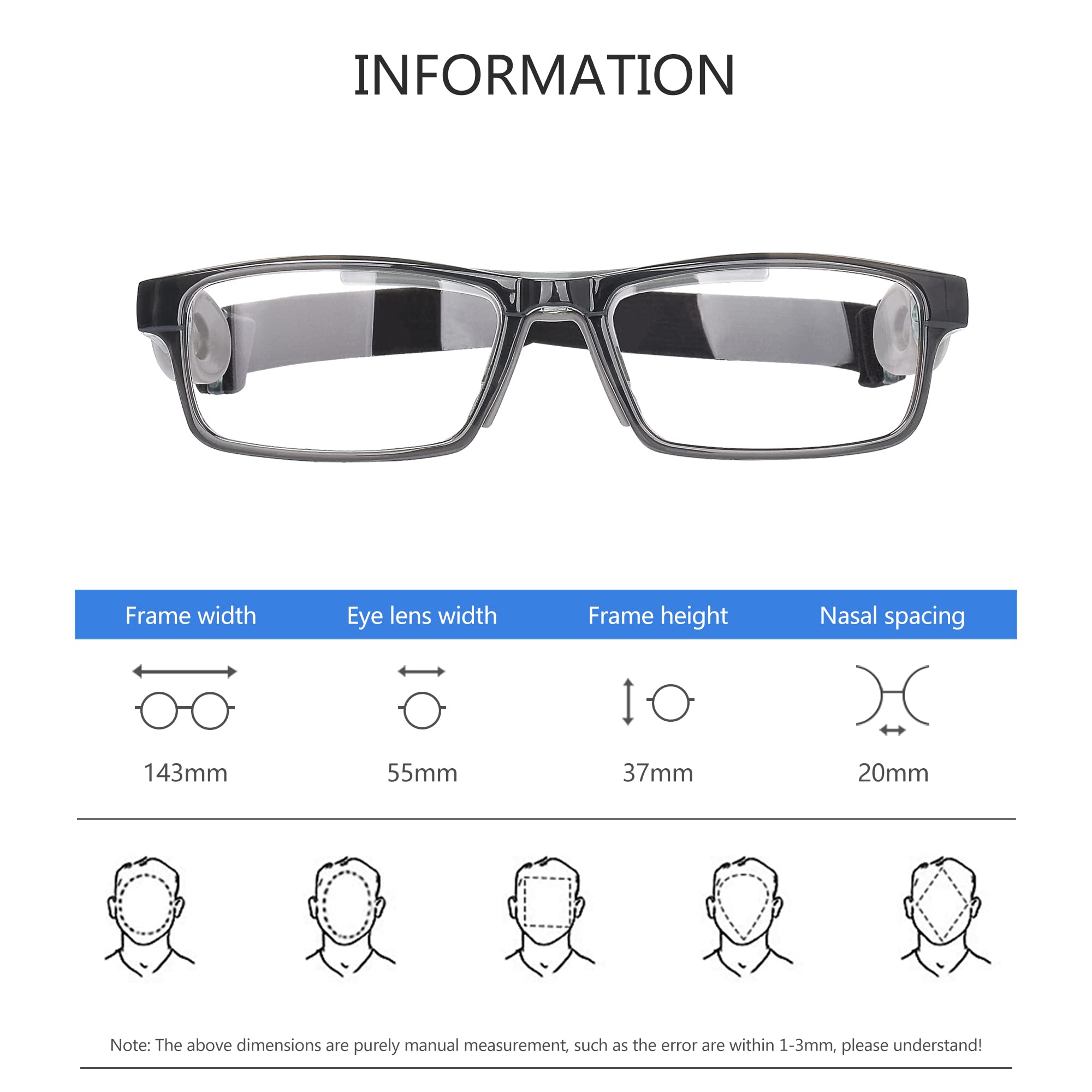 Sports Goggles for Men & Women - UV Protection Safety Glasses for Baseball, Basketball, Football | Perfect for Outdoor Sports & Active Lifestyles