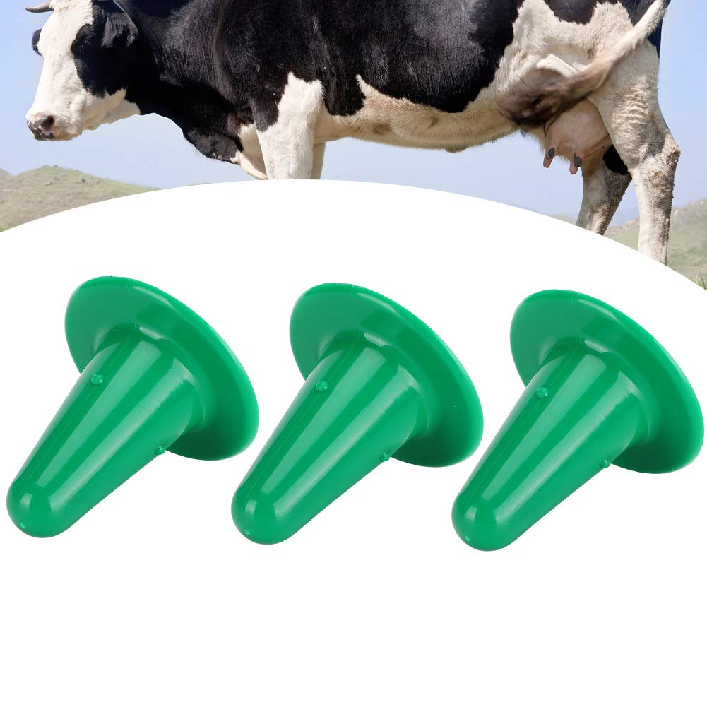 3pcs Plastic Cow Fake Nipples - Hard Sheep Teats for Cattle & Small Animal Milk Feeding (Blue) - Perfect for Calves, Lambs, and Pet Bottle Feeding
