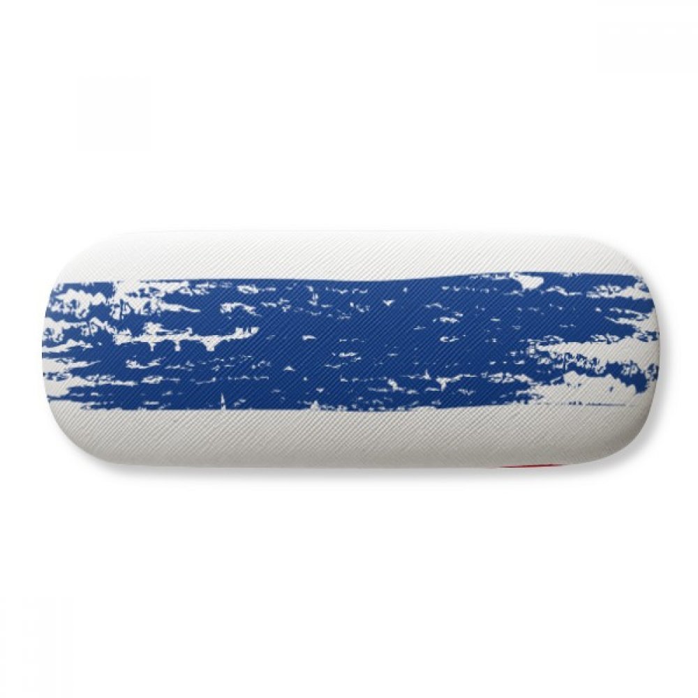 Watercolor Thailand Flag Design Hard Shell Eyeglasses Case - Durable Spectacle Storage Box for Travel, Office & Home Use