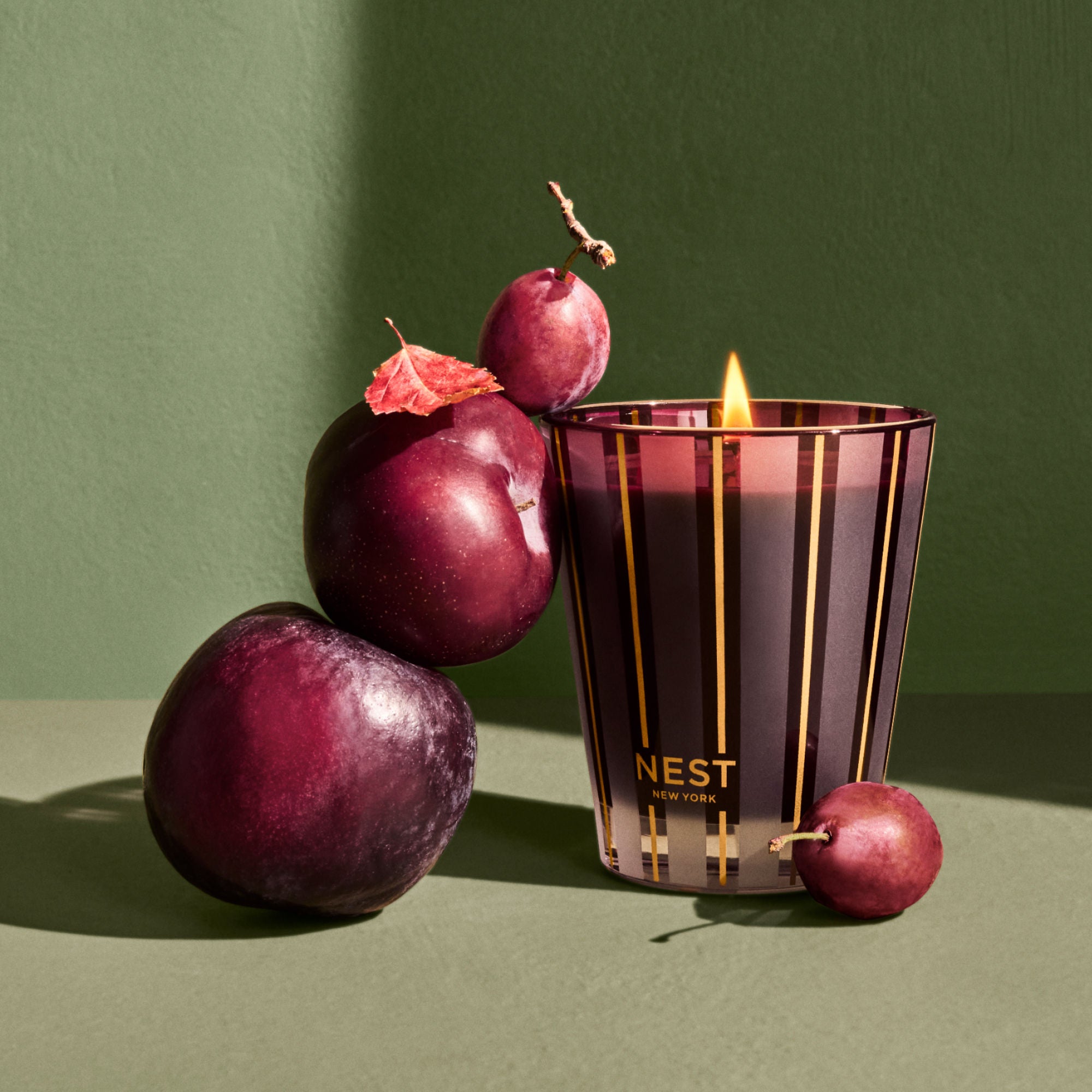 Autumn Plum Scented Soy Candle - Handmade Aromatherapy Candle for Home, Relaxation & Fall Decor | Perfect for Cozy Evenings & Gift Giving