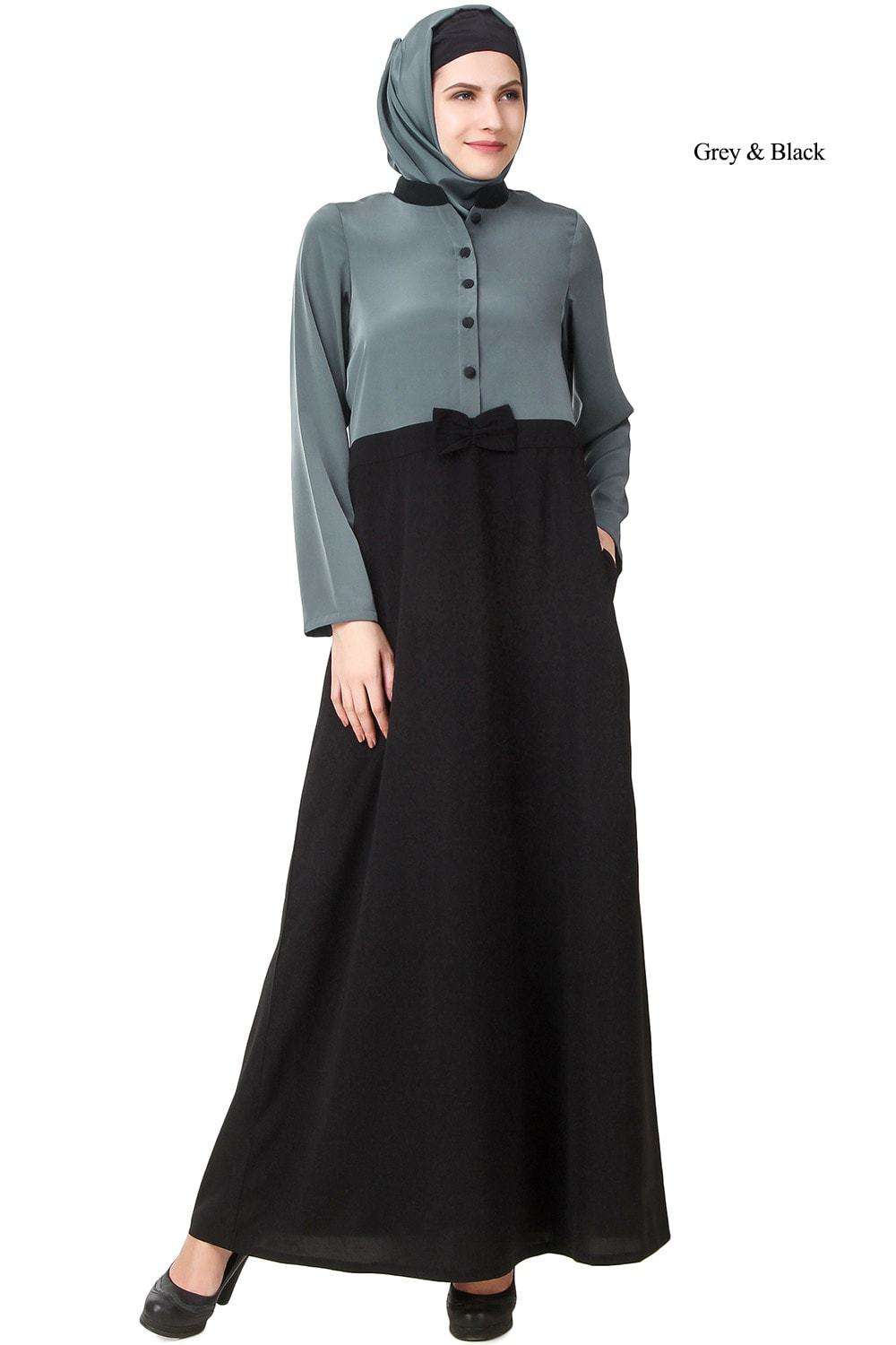 Elegant Muslim Abaya Dress for Women - Modest Islamic Prayer Gown - Perfect for Mosque, Eid, and Special Occasions