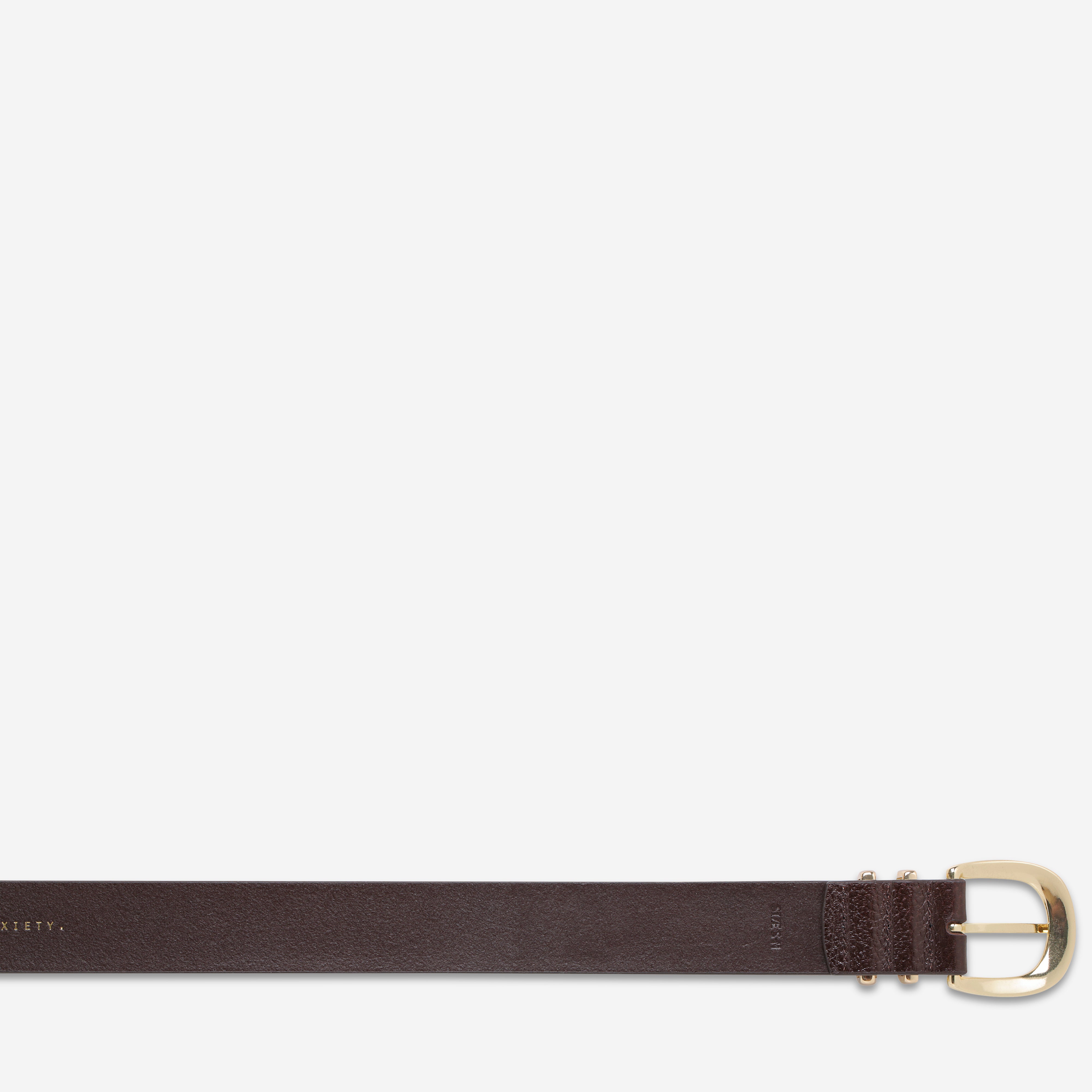 Let It Be Belt - Stylish Chocolate Brown & Gold Adjustable Waist Belt for Women | Perfect for Casual Outfits, Dresses & Jeans