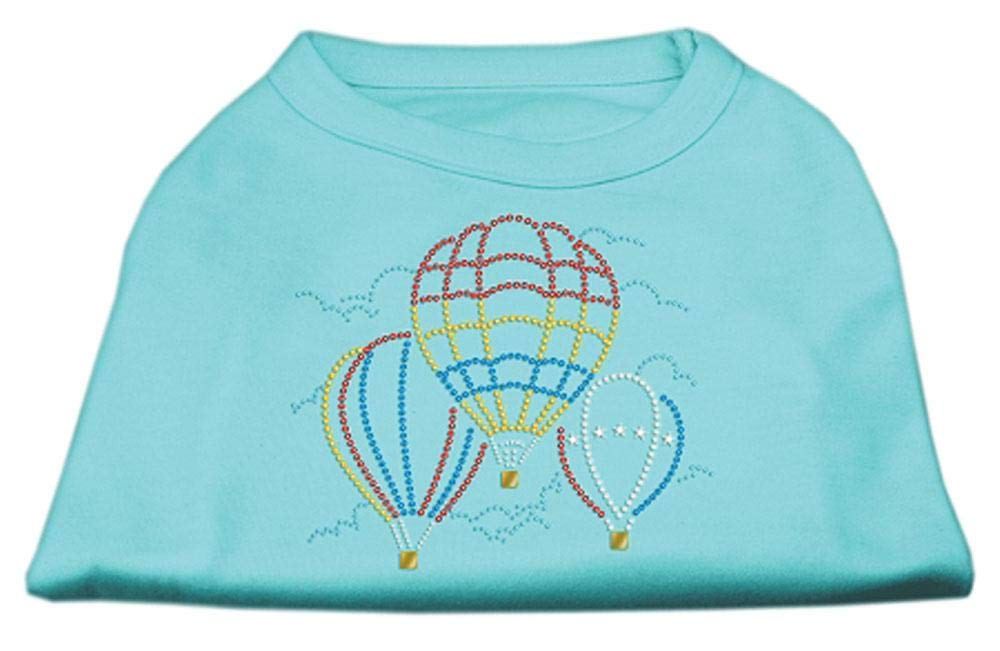 Sparkling Rhinestone Pet Shirt for Dogs & Cats - Fashionable Hot Air Balloon Design - Perfect for Parties, Photo Shoots & Special Occasions