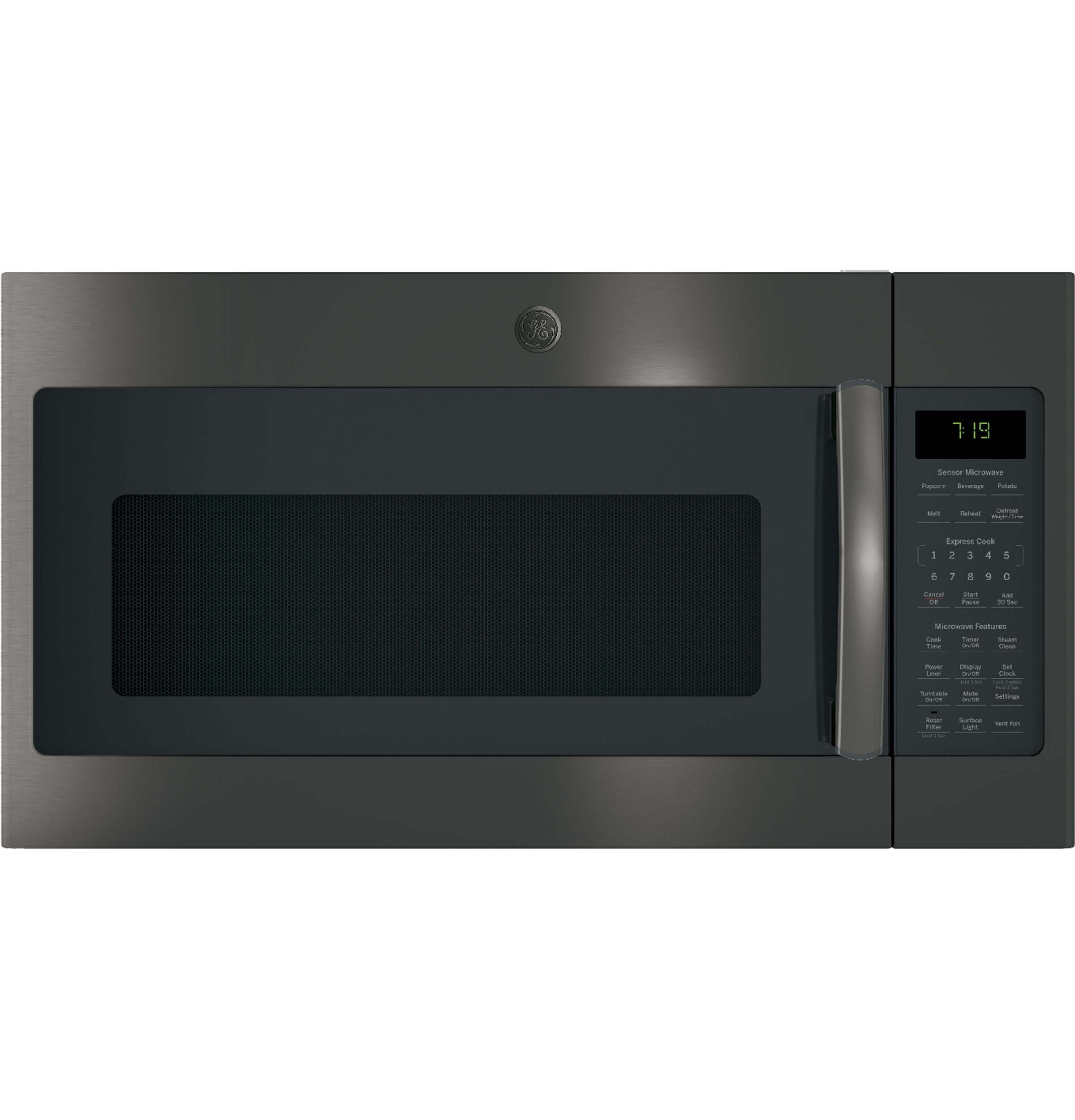 GE JNM7196BLTS 1.1 Cu. Ft. Countertop Microwave Oven with Sensor Cooking - Compact & Energy Efficient for Small Kitchens, Dorms, Offices & RVs