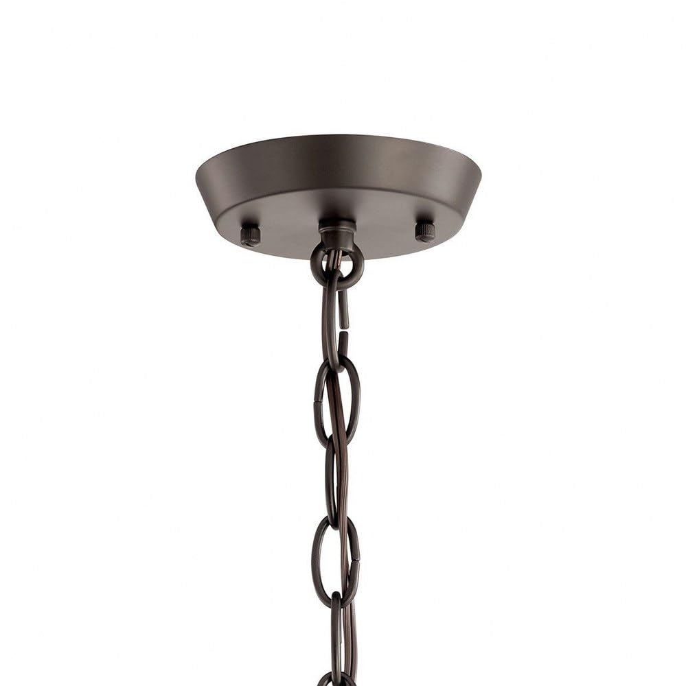 5-Light Traditional Chandelier with Satin Etched Glass in Olde Bronze - Elegant Dining Room Lighting Fixture for Home Decor