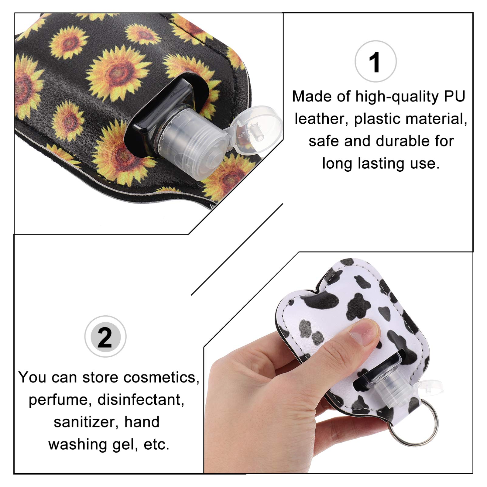VALICLUD 4-Piece Perfume Bottle Set with Hand Box - Travel-Friendly Clamshell ABS Makeup Organizer for Women | Perfect for Home, Office & Travel Storage