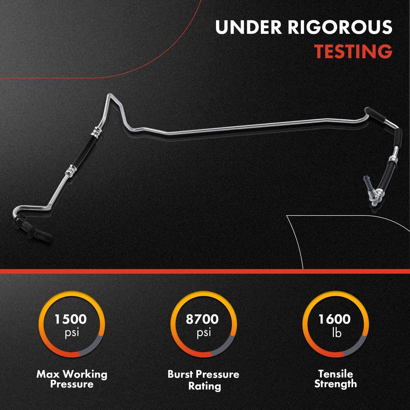 Premium Power Steering Return Hose Line Assembly for Jeep Wrangler 2012-2018 JK 3.6L - Direct Replacement to Reservoir - Perfect for Off-Roading & Daily Commuting