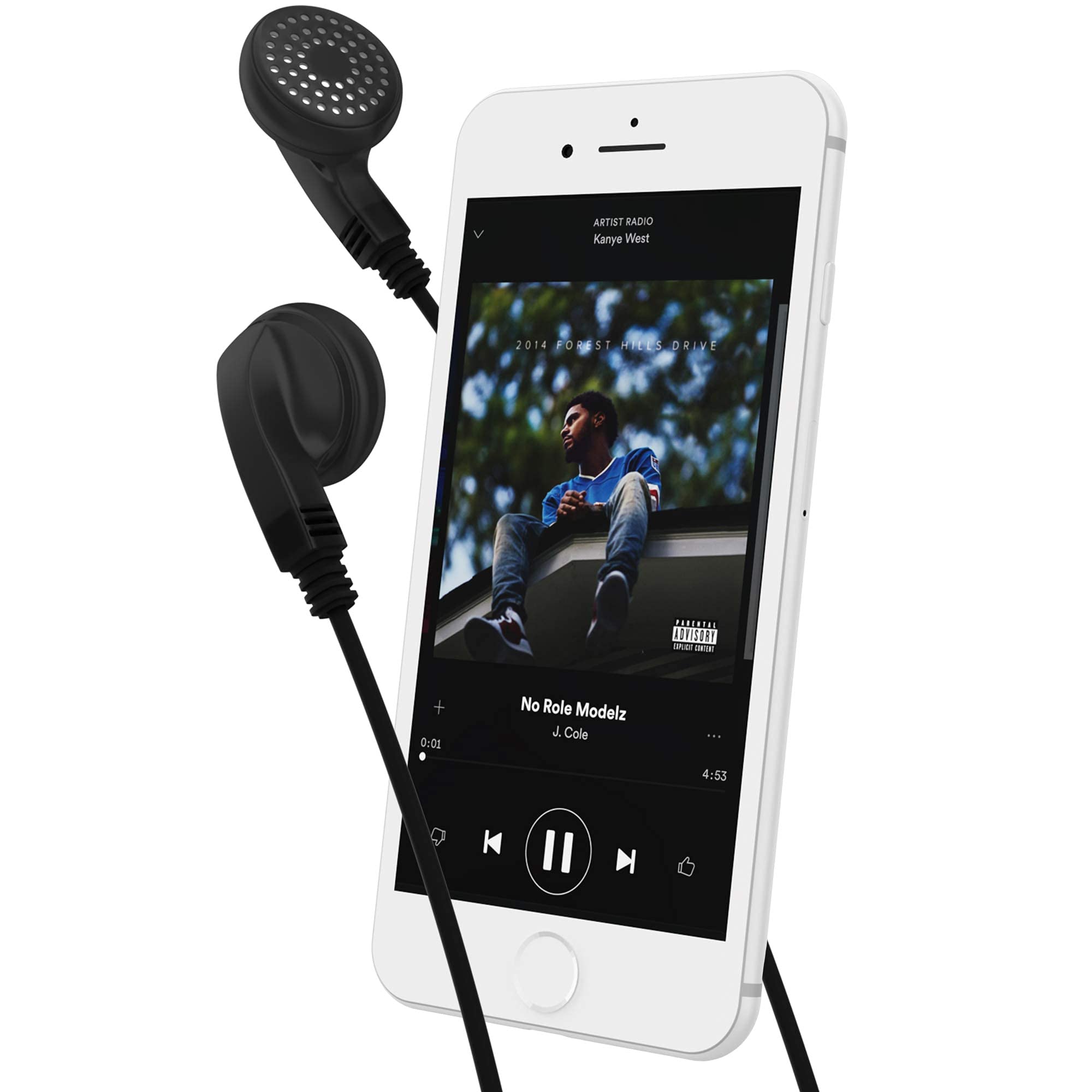 Bulk 500 Pack Maeline 3.5mm Earphones with Headphone Plug - Wholesale Bundle in Black for Schools, Events, Conferences & Giveaways