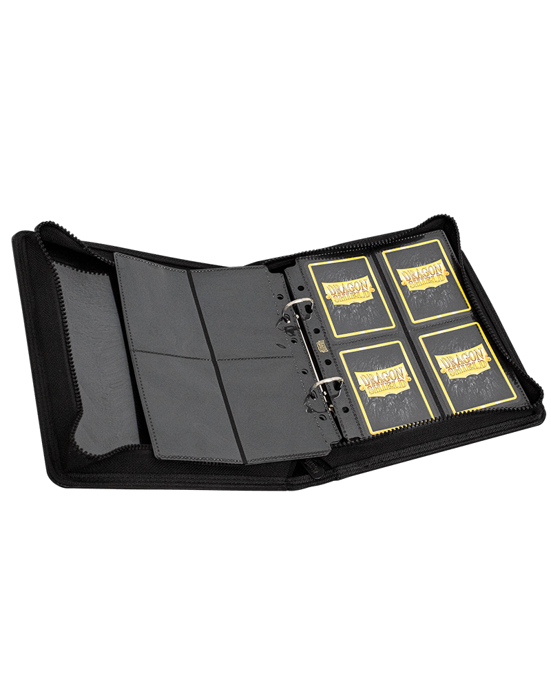Dragon Shield Card Codex Zipster Small Blinder - Black | Compact Card Storage for MTG, Pokemon & TCG | Perfect for Travel & Gaming Tournaments