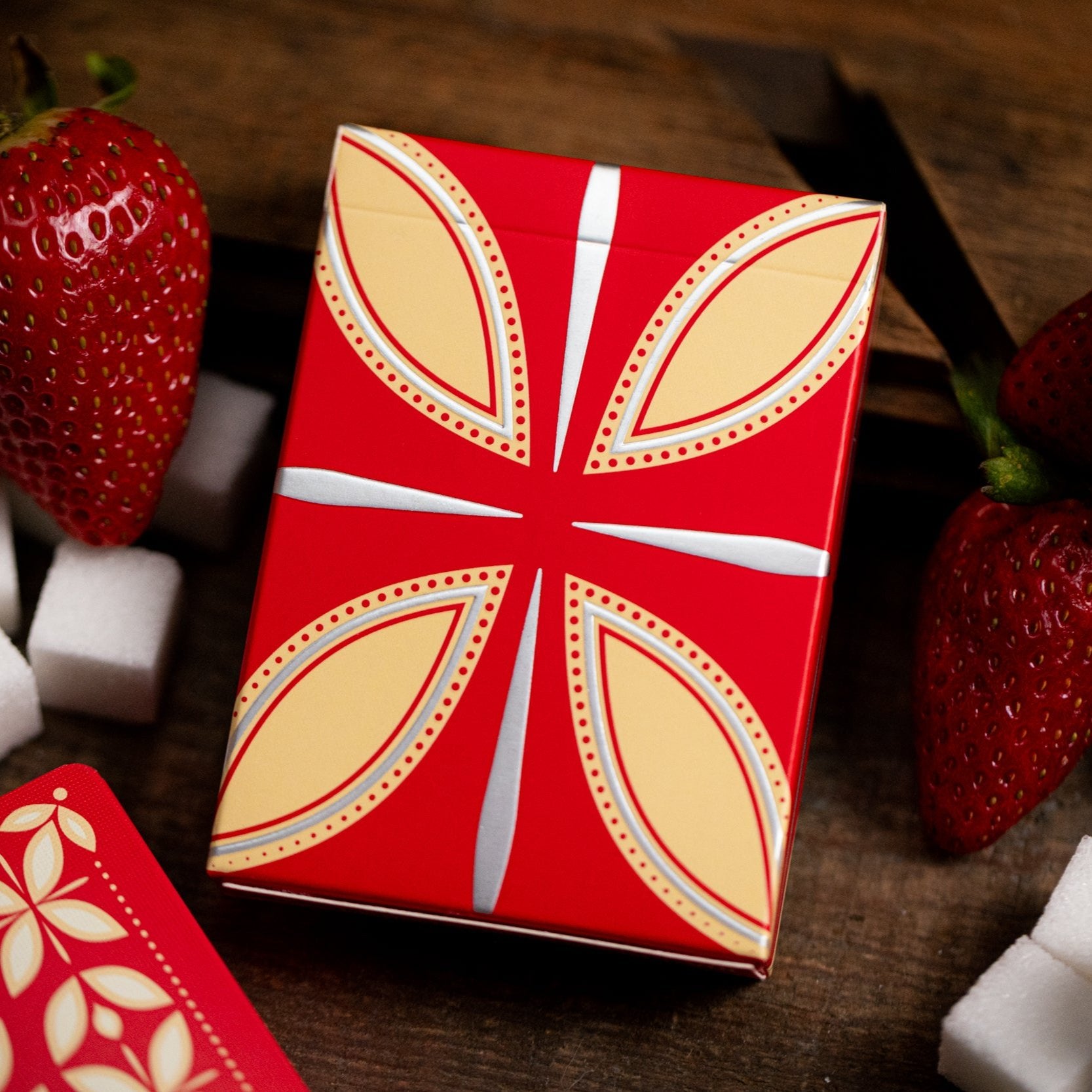 Premium Strawberry Pi Luxury Playing Cards - Elegant Deck for Poker, Magic Tricks & Collectors - Perfect for Game Nights, Gifts & Cardistry