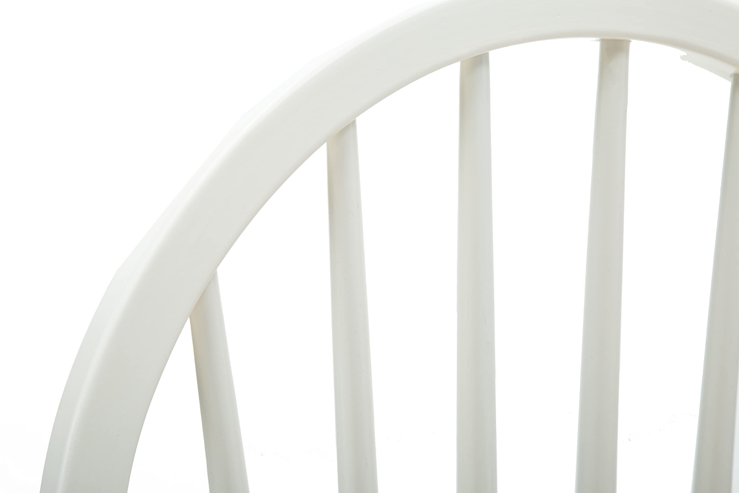 Boraam Windsor Farmhouse Dining Chairs Set of 2 - Cream/Natural Wooden Kitchen Chairs for Dining Room, Breakfast Nook, and Farmhouse Decor