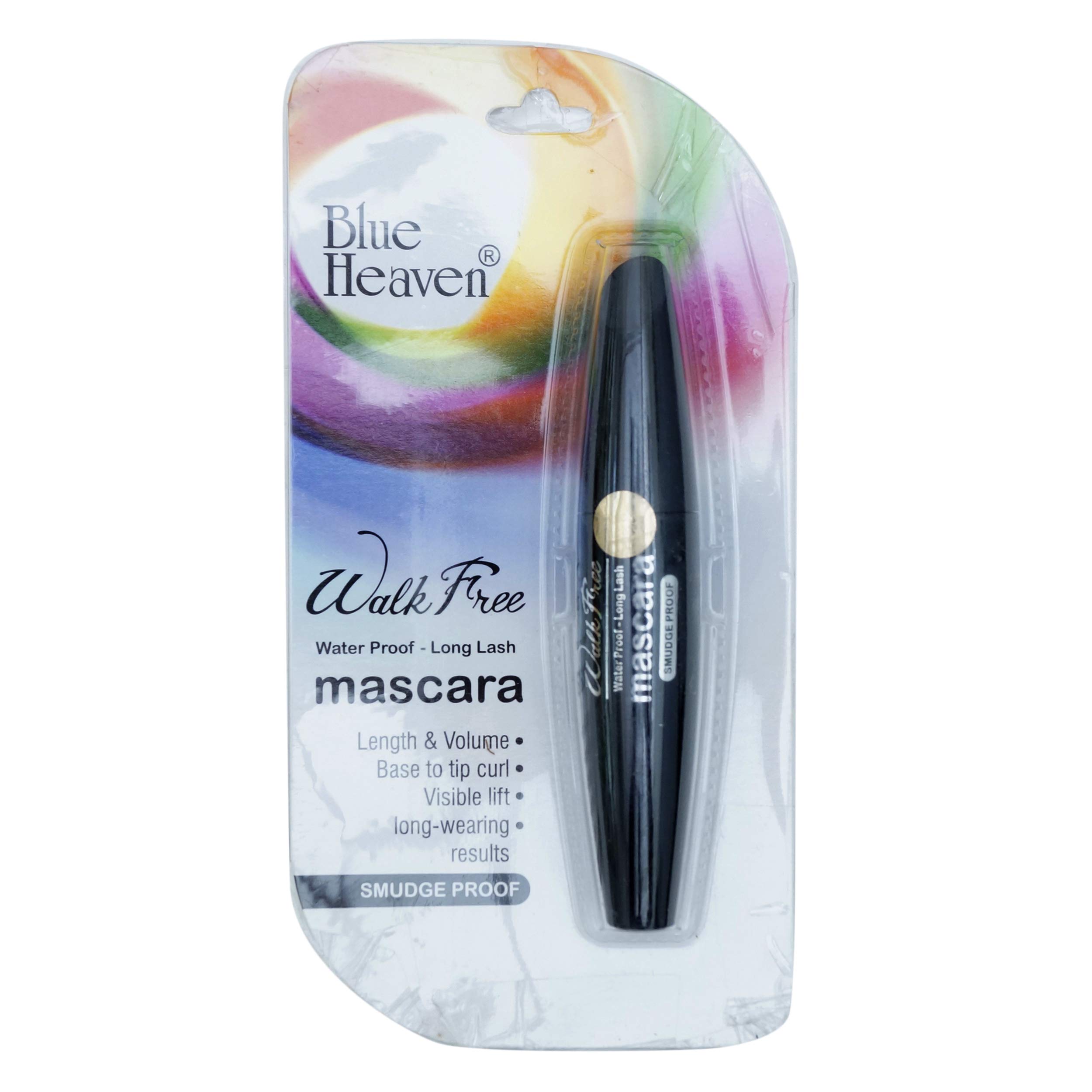 Blue Heaven Walk Free Green Pack Mascara - Volumizing & Lengthening Black Mascara (12ml) - Cruelty-Free & Waterproof for Everyday Wear, Parties & Special Occasions