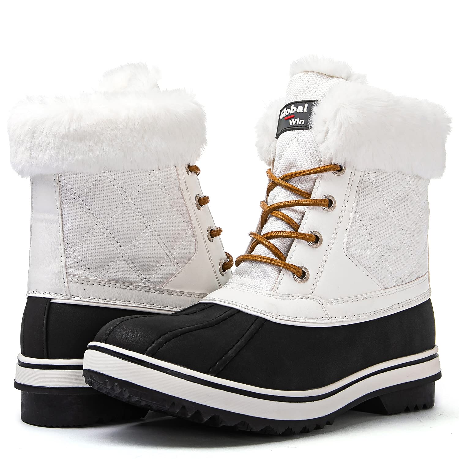 Globalwin Women's Winter Snow Boots - Waterproof Insulated Cold Weather Boots for Hiking, Walking & Outdoor Activities