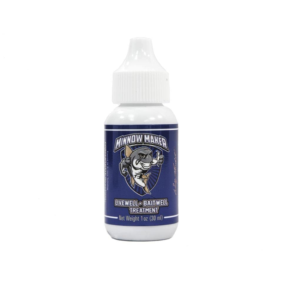 Minnow Maker Bait Fish Preserver - 1 oz | Keep Bait Alive Longer for Fishing Trips | Perfect for Freshwater & Saltwater Anglers