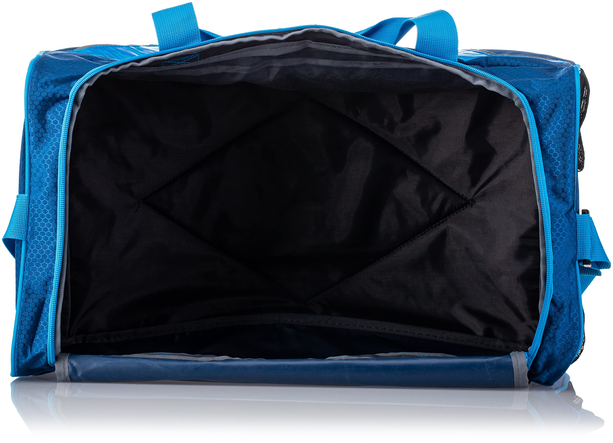 Fila Drone SM Travel Gym Sport Duffel Bag - Water-Resistant Nylon Carryall for Men & Women - Perfect for Gym, Workout, Travel & Sports - Navy/Blue, One Size