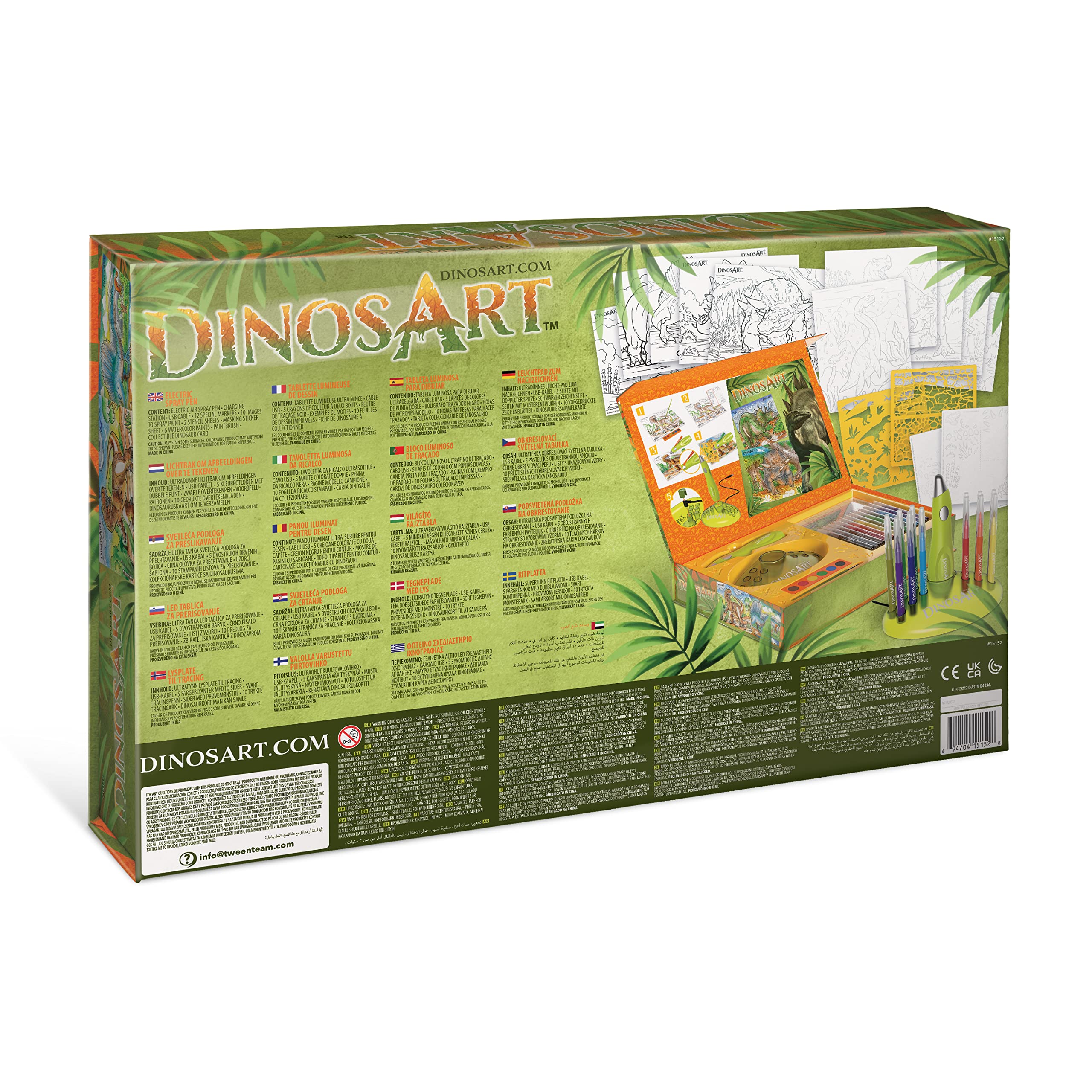 DinosArt Electric Spray Pen for Art & DIY Projects - Battery Operated Airbrush Kit for Painting, Crafting, and Nail Art - Perfect for Artists, Hobbyists & Beginners