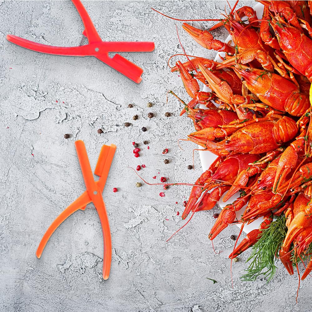 2024 New Crawfish Sheller & Shrimp Peeler Tool - Effortless Peeling for Cooked Shrimp Tails & Seafood - Durable Kitchen Gadget (5-Pack, Red) - Perfect for Cajun Boils, Seafood Parties & Home Cooking