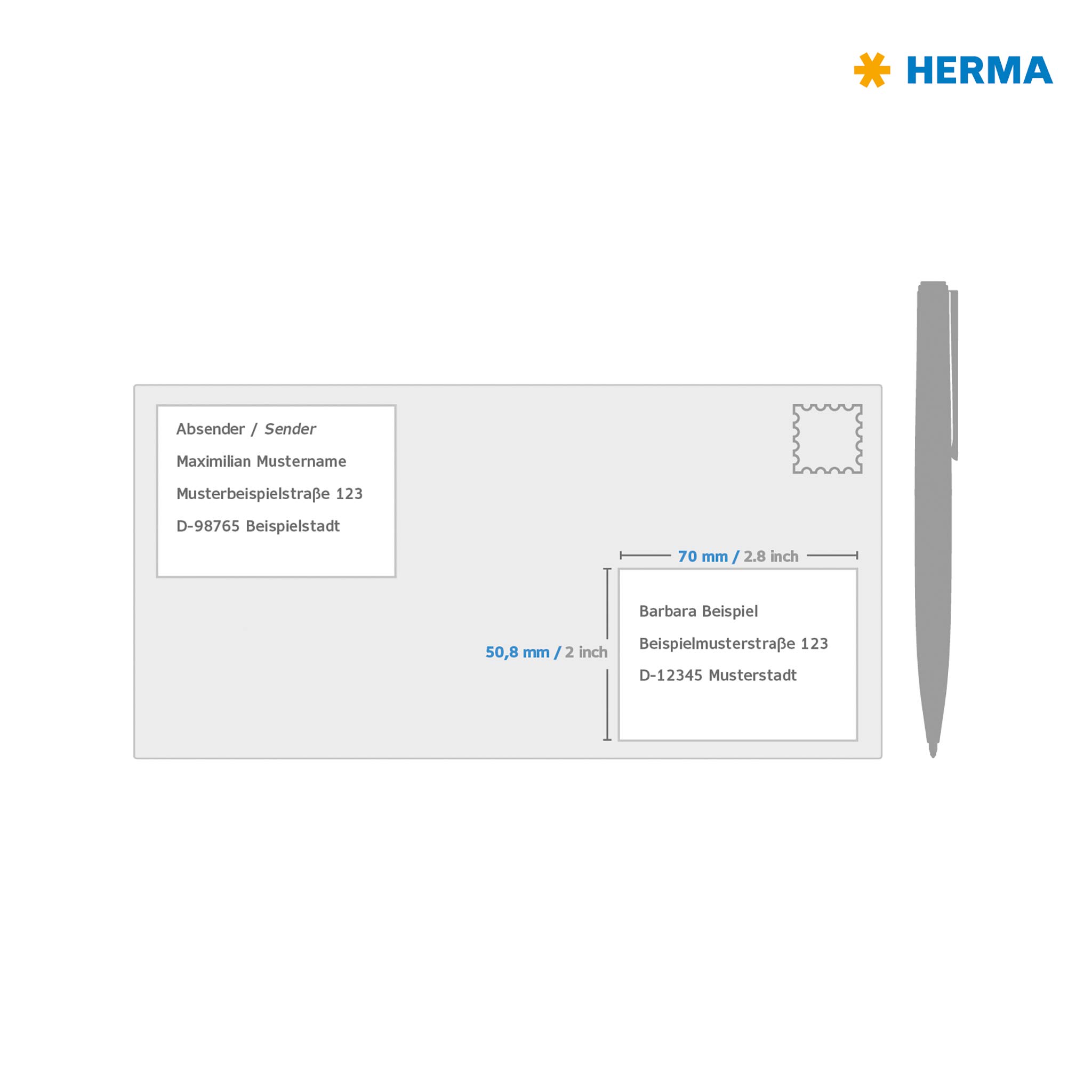 HERMA Self Adhesive Multipurpose Labels - 3000 Blank White Stickers (70x50.8mm), 15 Labels per A4 Sheet, 200 Sheets - Compatible with Laser & Inkjet Printers - Perfect for Office Organization, Shipping Labels, Product Packaging & Inventory Management