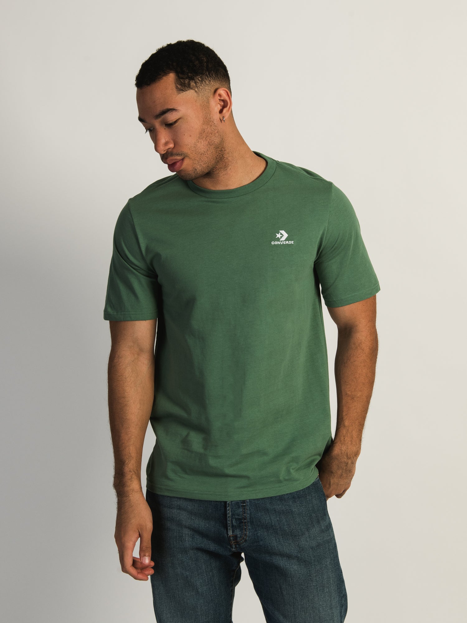 Converse Embroidered Star Chevron T-Shirt for Men & Women - Casual Vintage Graphic Tee for Streetwear & Everyday Outfits