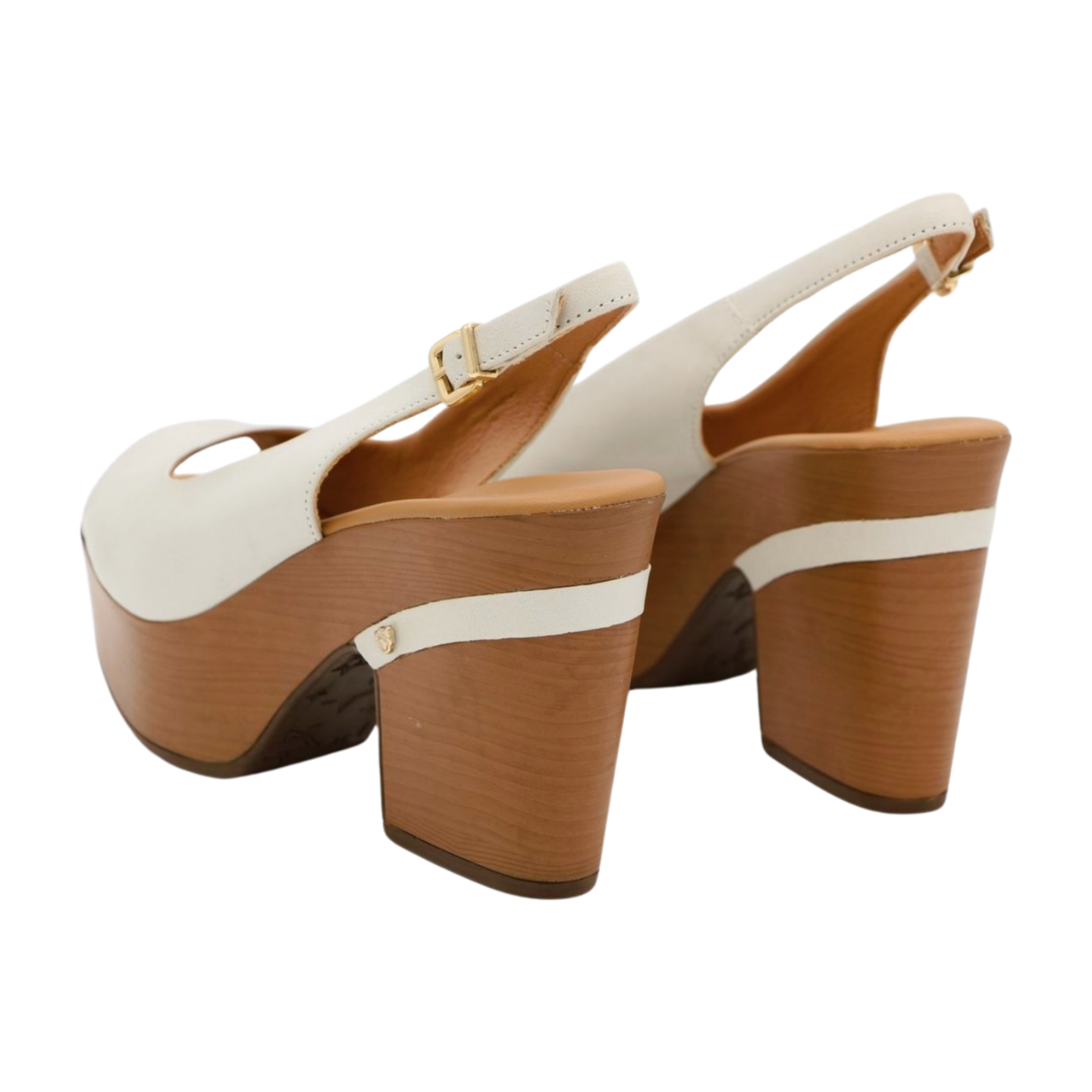 PEDRO MIRALLES TUZLA Women's Chunky Platform Sandals - Off White Genuine Leather Summer Shoes for Casual Outings & Beach Vacations
