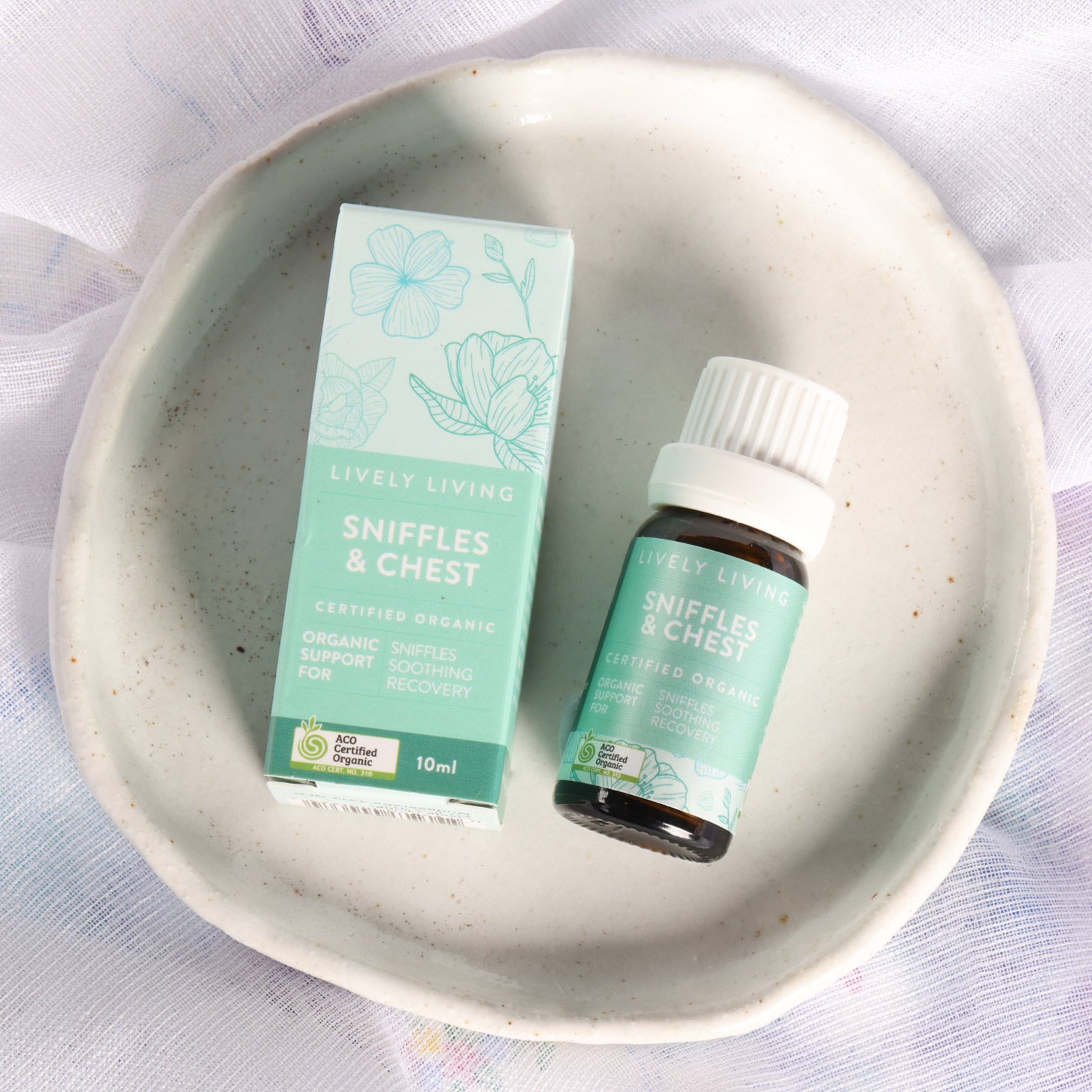 Organic Sniffles & Chest Relief Essential Oil - 10ml Pure Aromatherapy for Cold, Congestion & Respiratory Support - Perfect for Diffusers, Massage & Home Spa